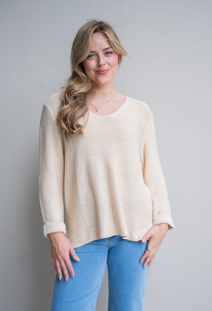 Annie Cotton Knit Oatmeal