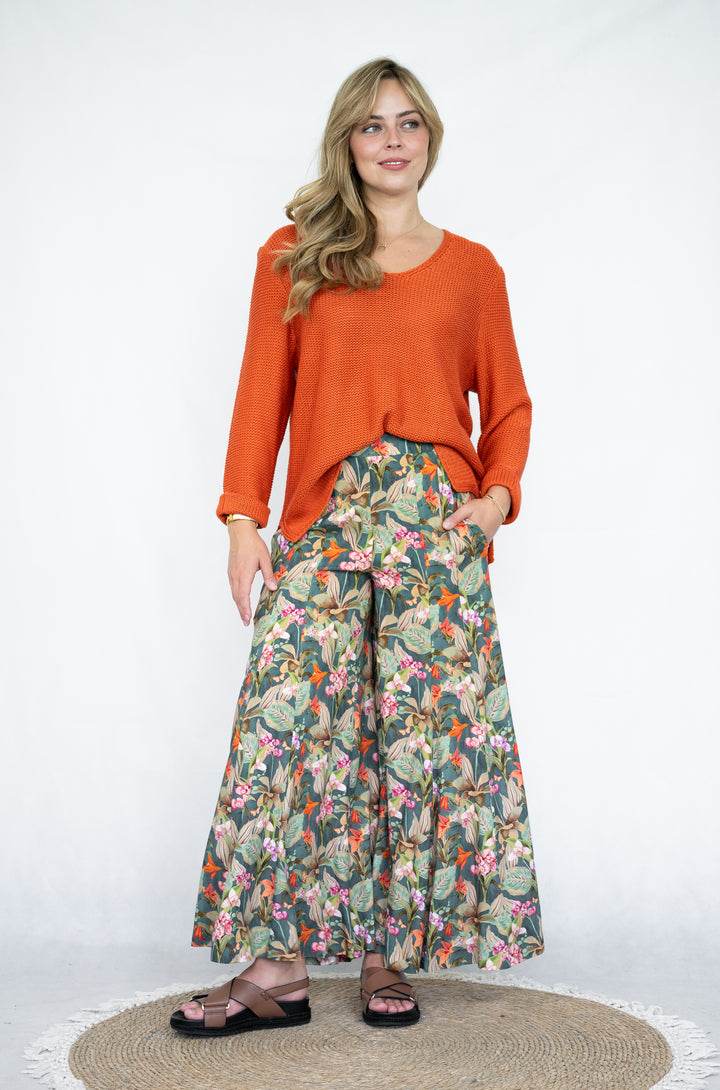 Annie Cotton Knit Dark Orange