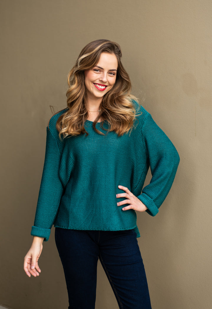 Annie Cotton Knit Teal