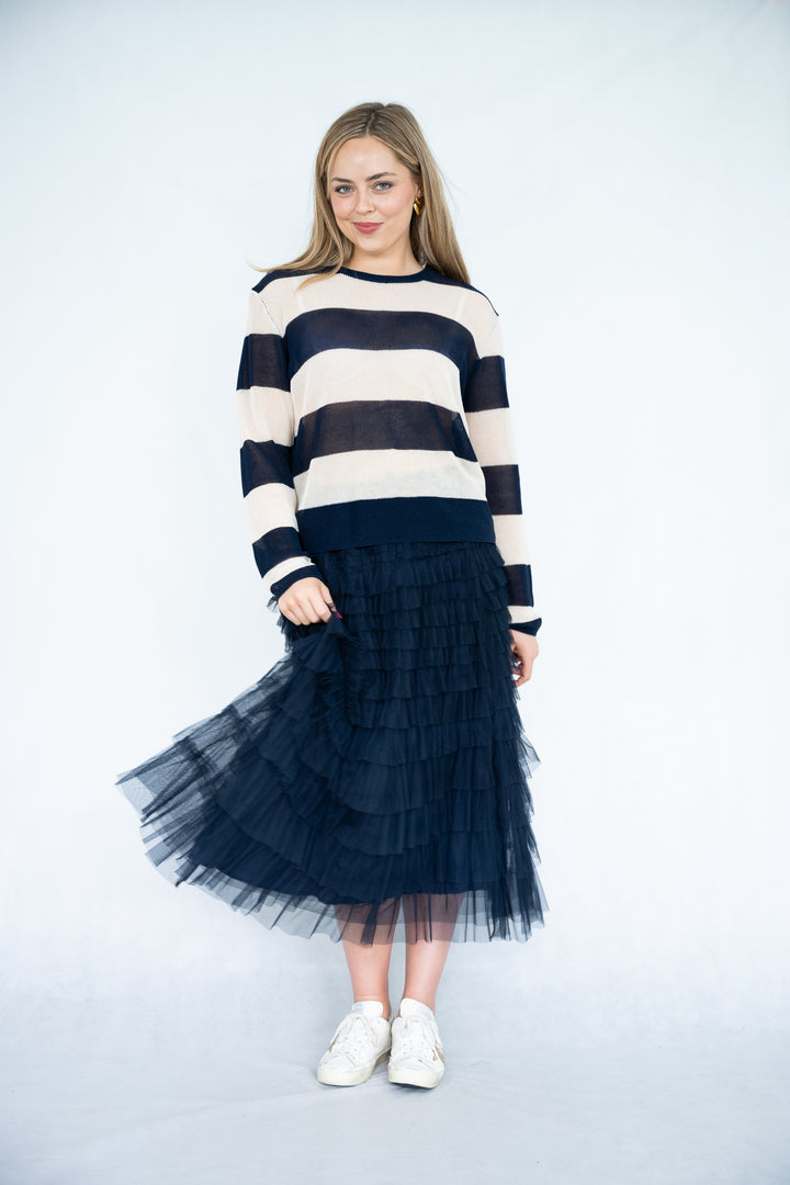 Lyocell Stripe Jumper