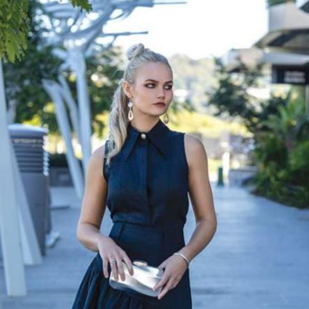 Teneriffe Sleeveless Shirt - Ink Blue