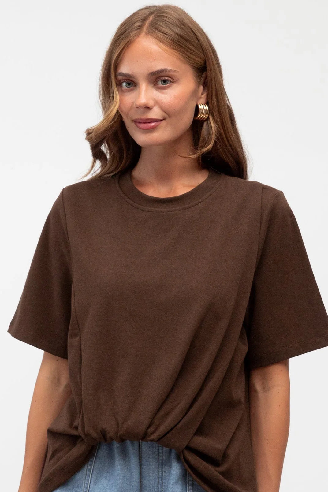 Easy Tuck Tee Choc