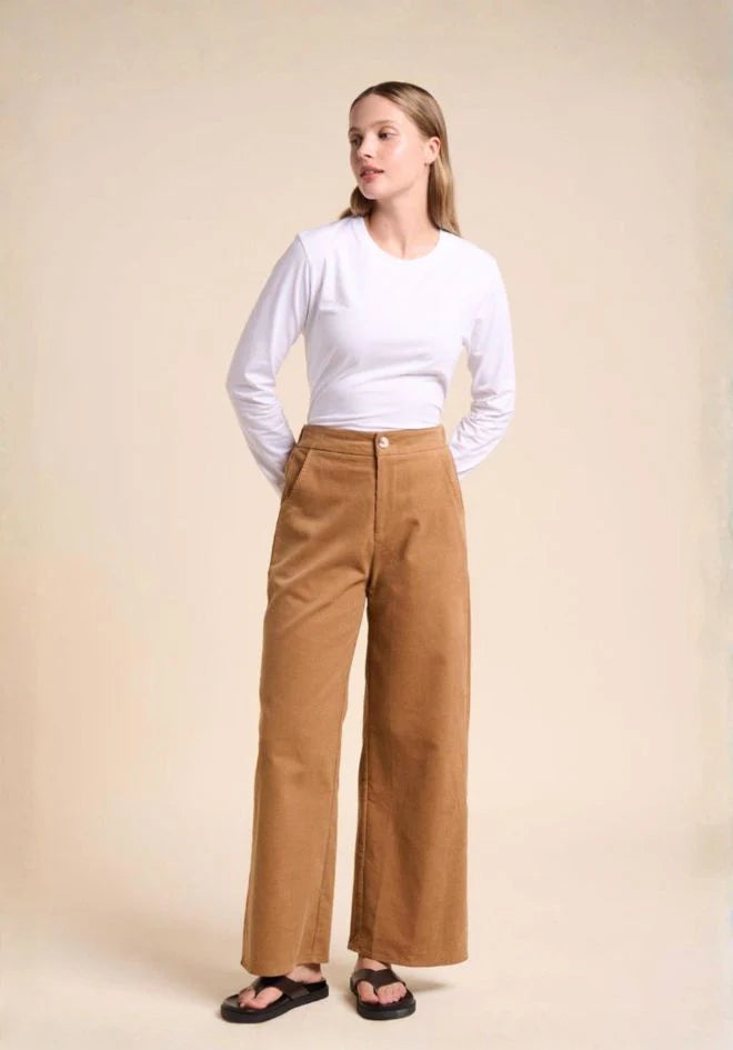 Athena Long Sleeve Basic Tee White