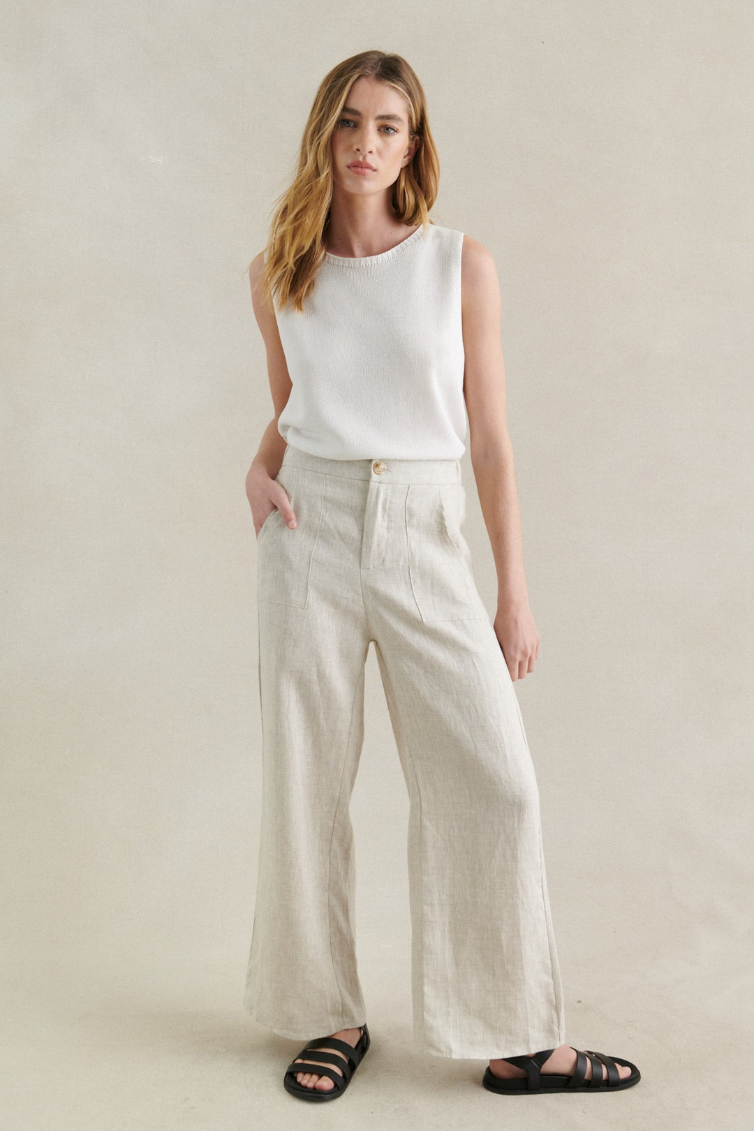Jude Linen Pants Natural