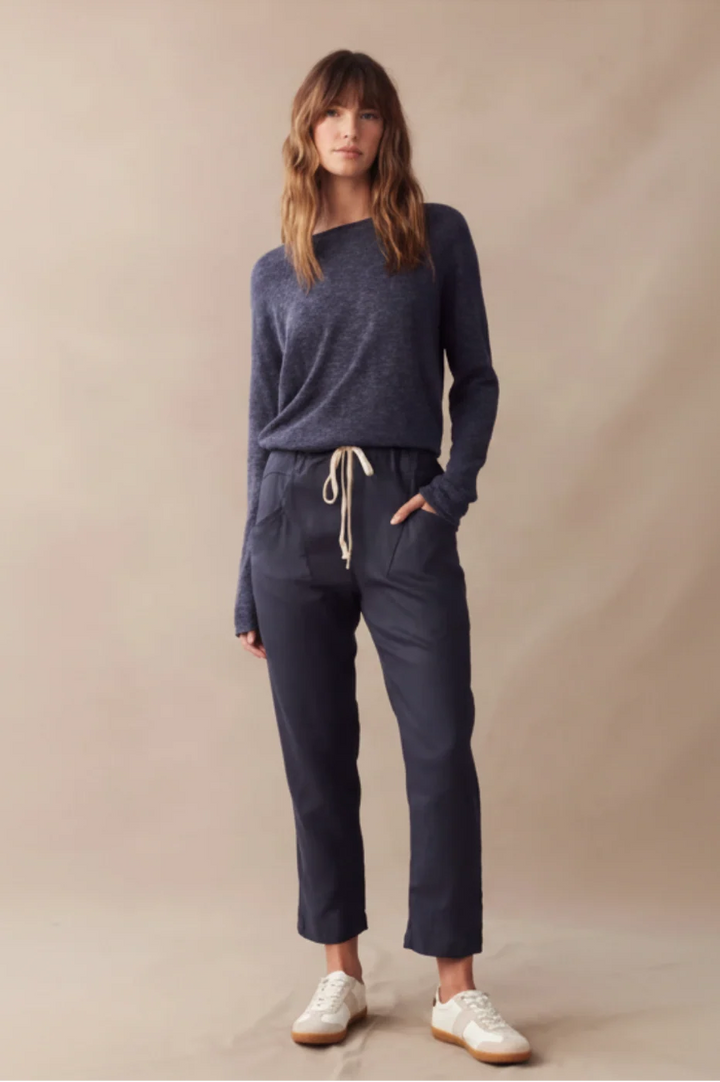 Luxe Linen Pant Navy