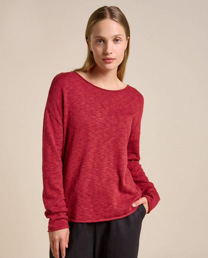 Nellie Cotton Knit Cherry