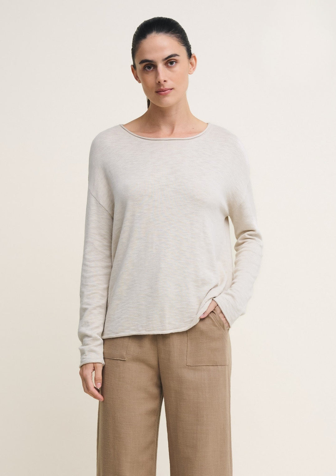 Nellie Cotton Knit Natural