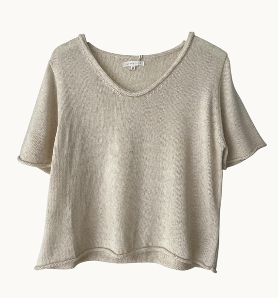 Scoop Neck Tee Oatmeal