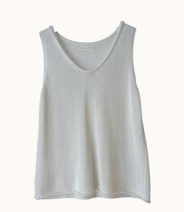 White tank top on a white background