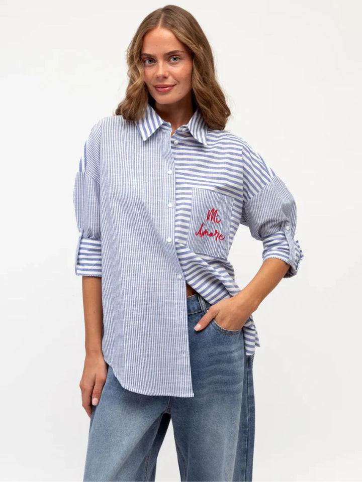 Mi Amore Striped Shirt