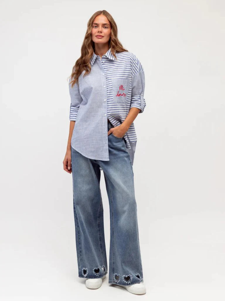 Mi Amore Striped Shirt