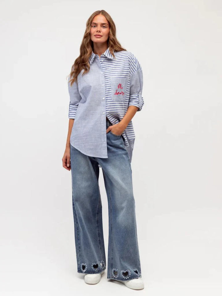 Mi Amore Striped Shirt