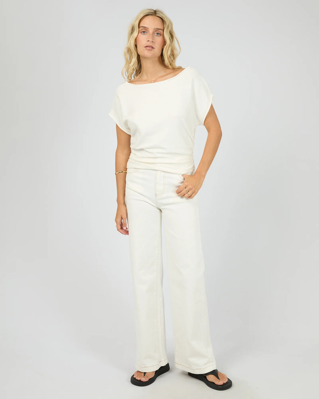 Orla Off The Shoulder Top White
