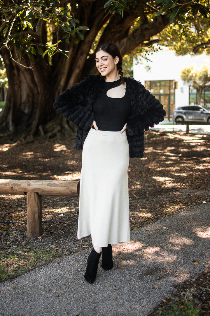 Knit Flare Skirt