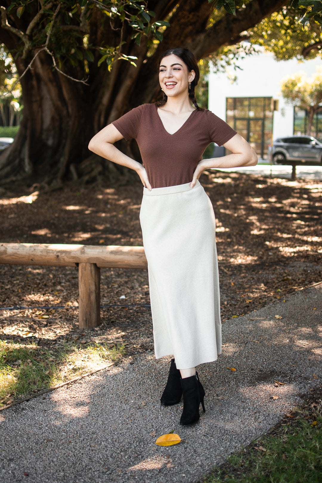Knit Flare Skirt