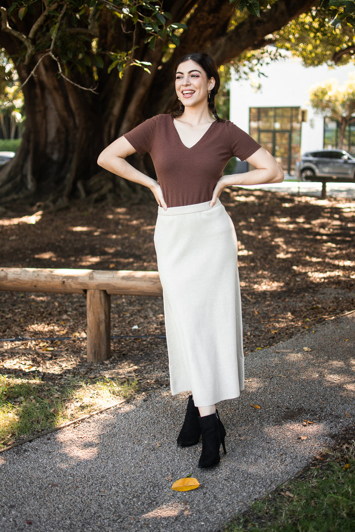 Knit Flare Skirt