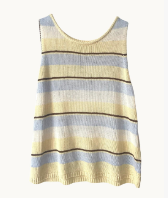 Spring Tank Lemon Stripe