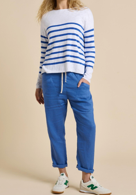 Luxe Linen Pant Cobalt