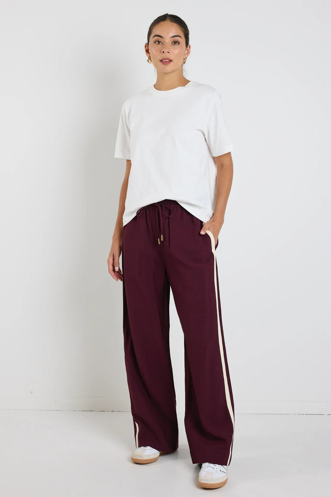 Townie Burgundy Stripe Pants