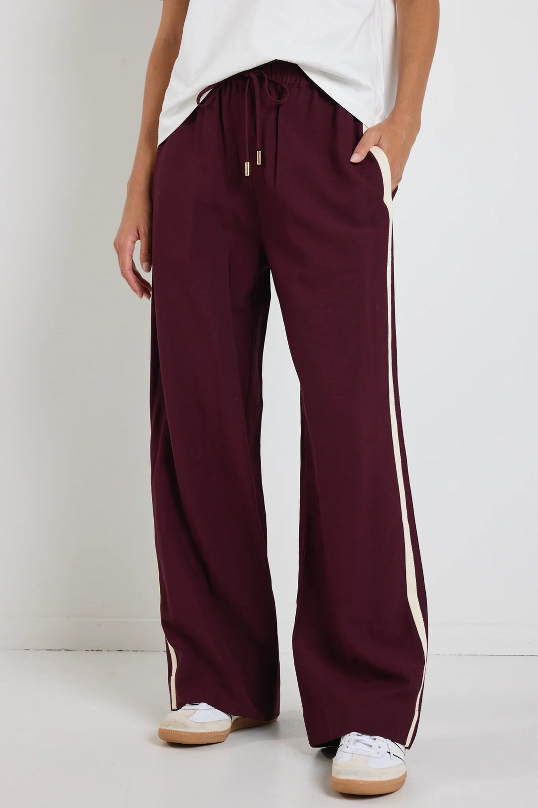 Townie Burgundy Stripe Pants