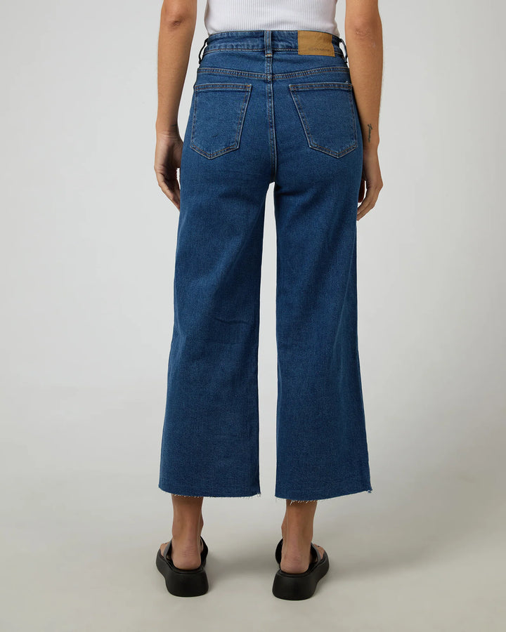 Charlie Wide Leg Jean Mid Blue
