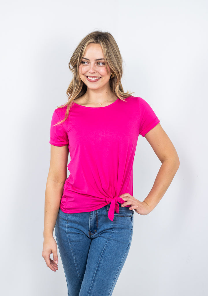Modal Tee Hot Pink