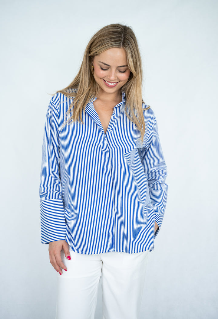 French Cuff Striped Shirt