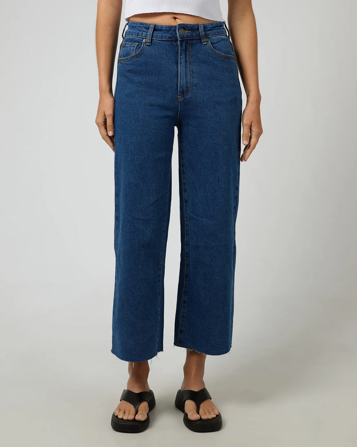Charlie Wide Leg Jean Mid Blue