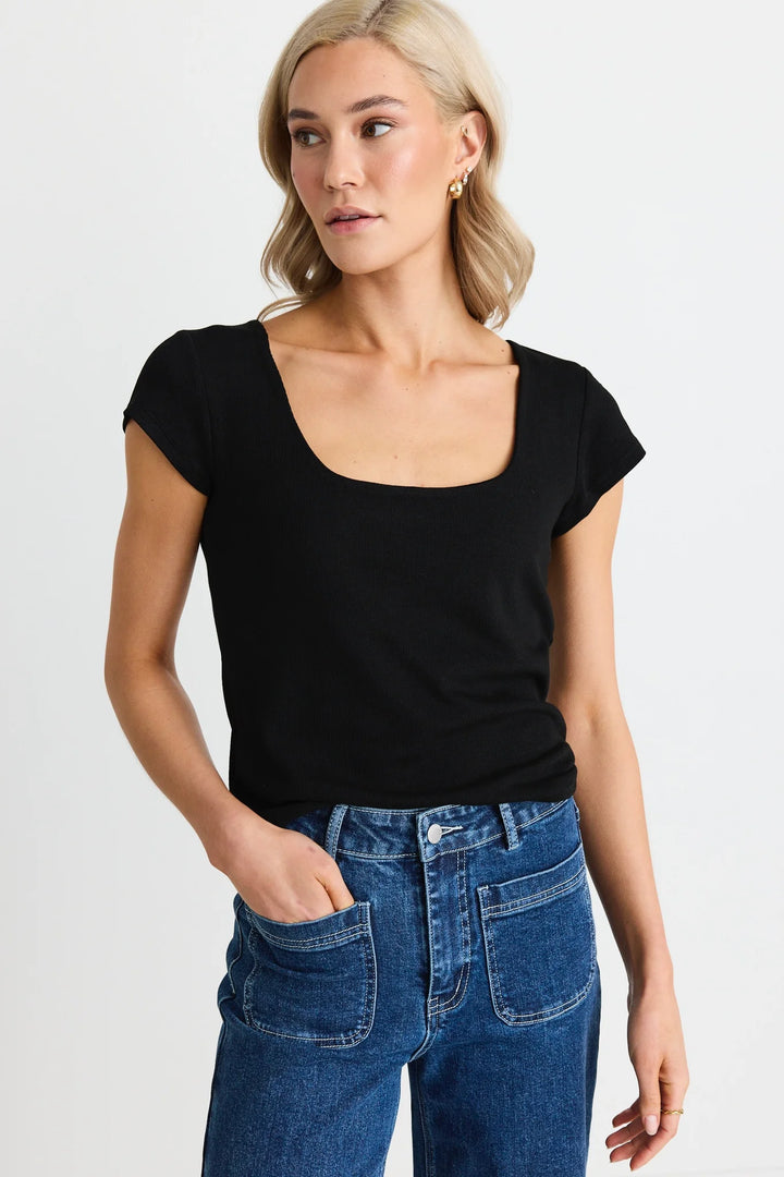 Two Way Cotton Rib Top
