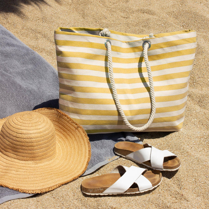 Canvas Beach Bag Honeycomb