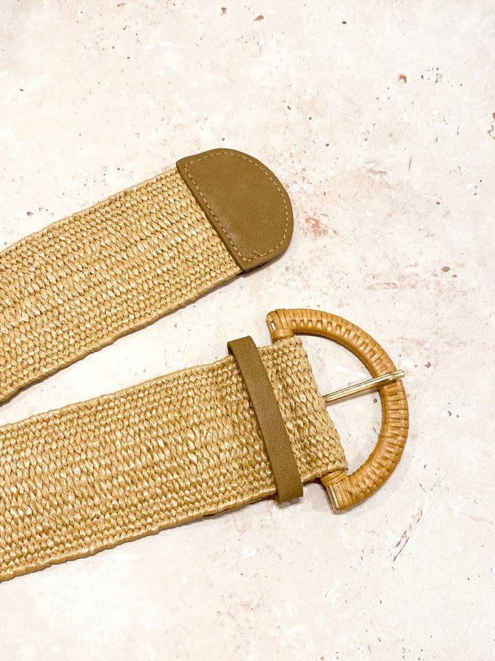 Archer Rattan Belt Tan