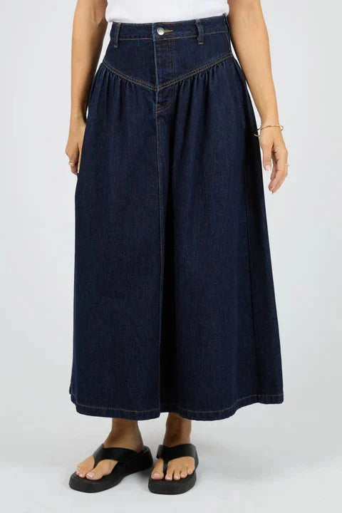 Arlo Maxi Skirt Indigo