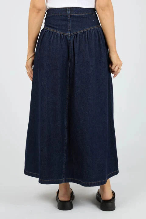 Arlo Maxi Skirt Indigo
