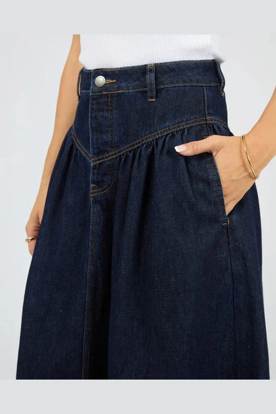 Arlo Maxi Skirt Indigo