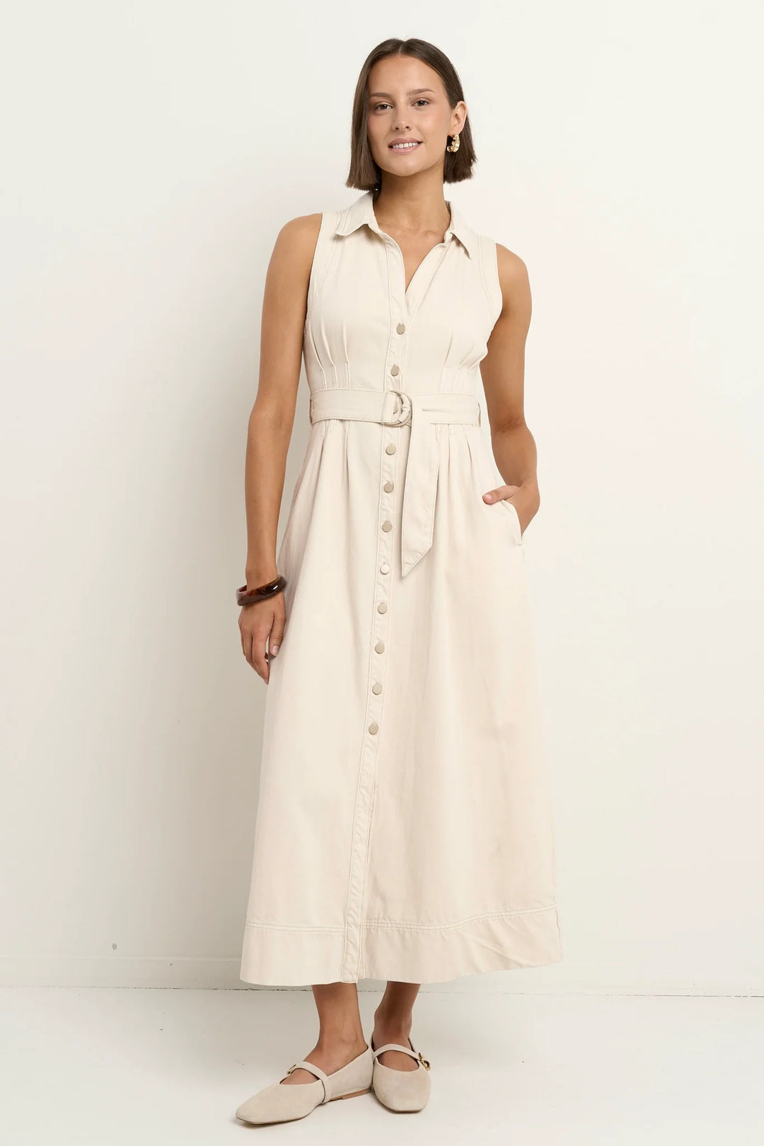 Crescent Denim Dress