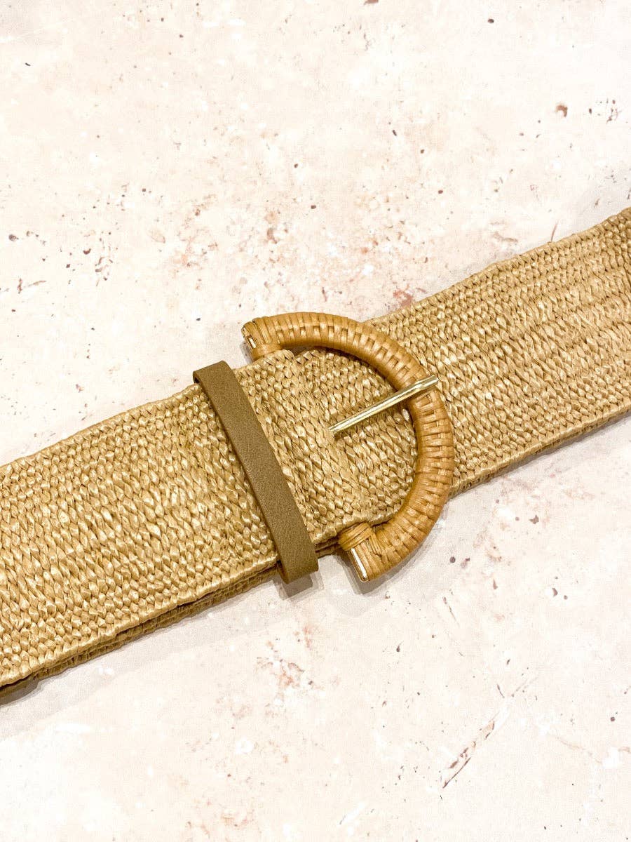 Archer Rattan Belt Tan