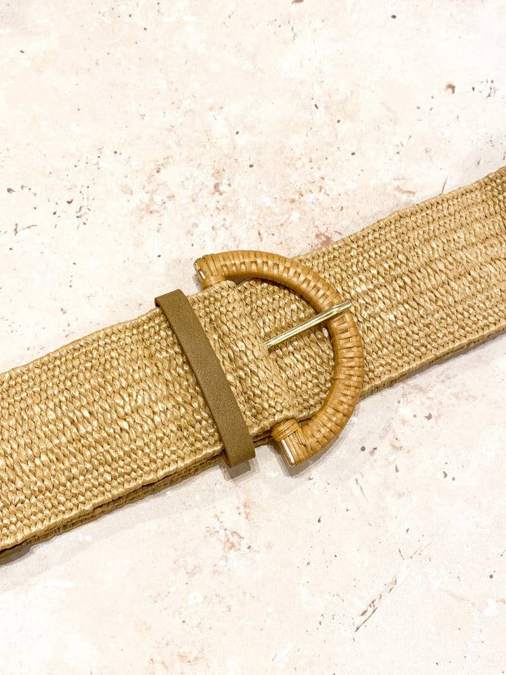 Archer Rattan Belt Tan