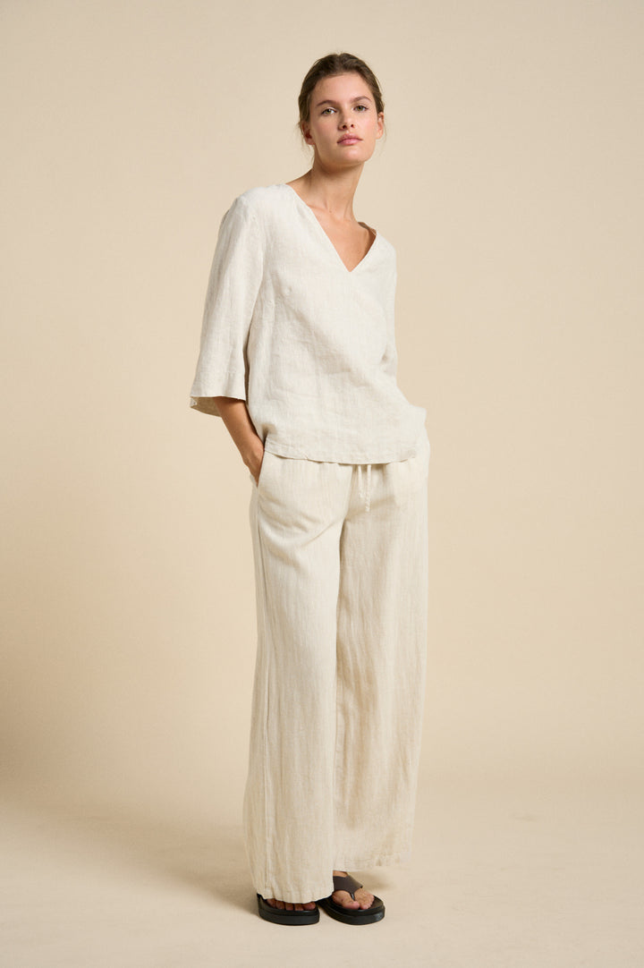 Andrea Linen Top