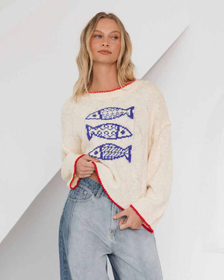 Sardine Cotton Jumper