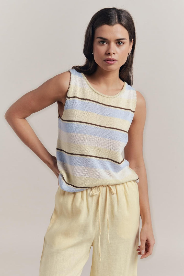 Spring Tank Lemon Stripe