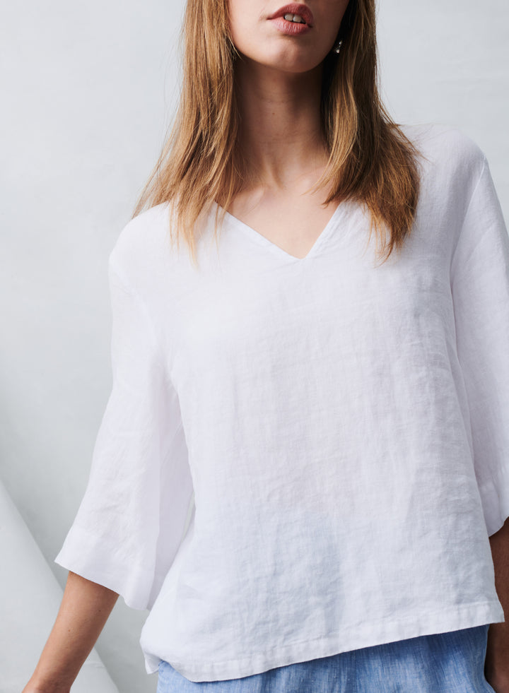 Andrea Linen Top