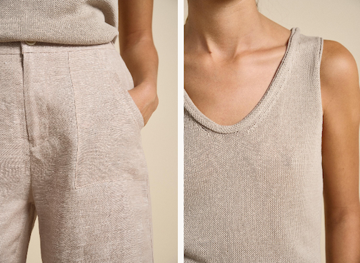 Scoop Spring Tank Oatmeal