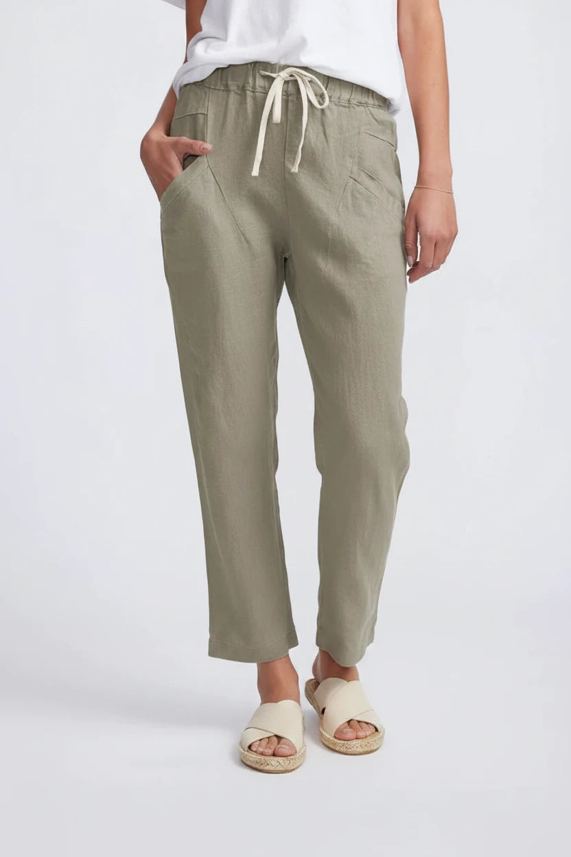 Luxe Linen Pant Khaki