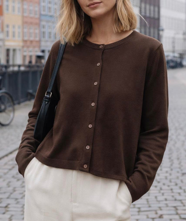 Lydia Cardigan Chocolate