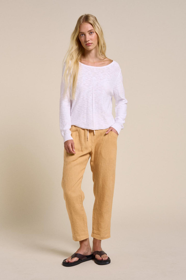 Luxe Linen Pant Mustard