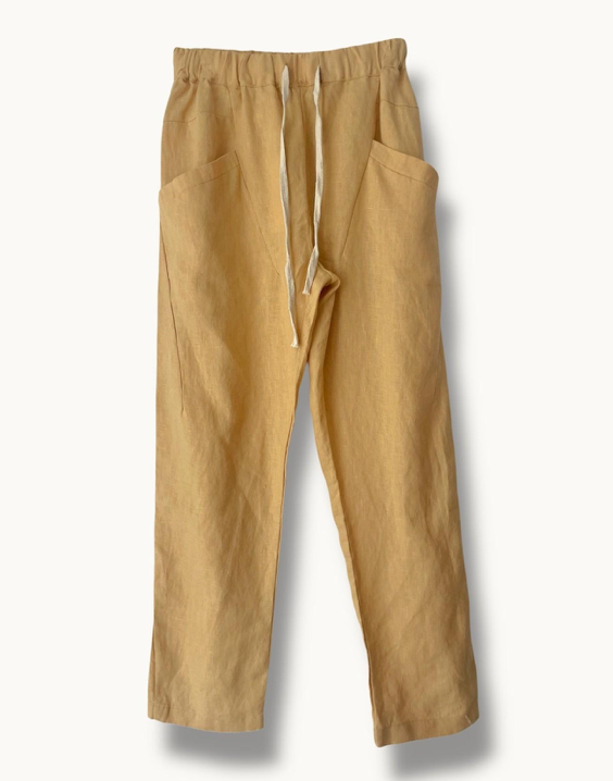 Luxe Linen Pant Mustard