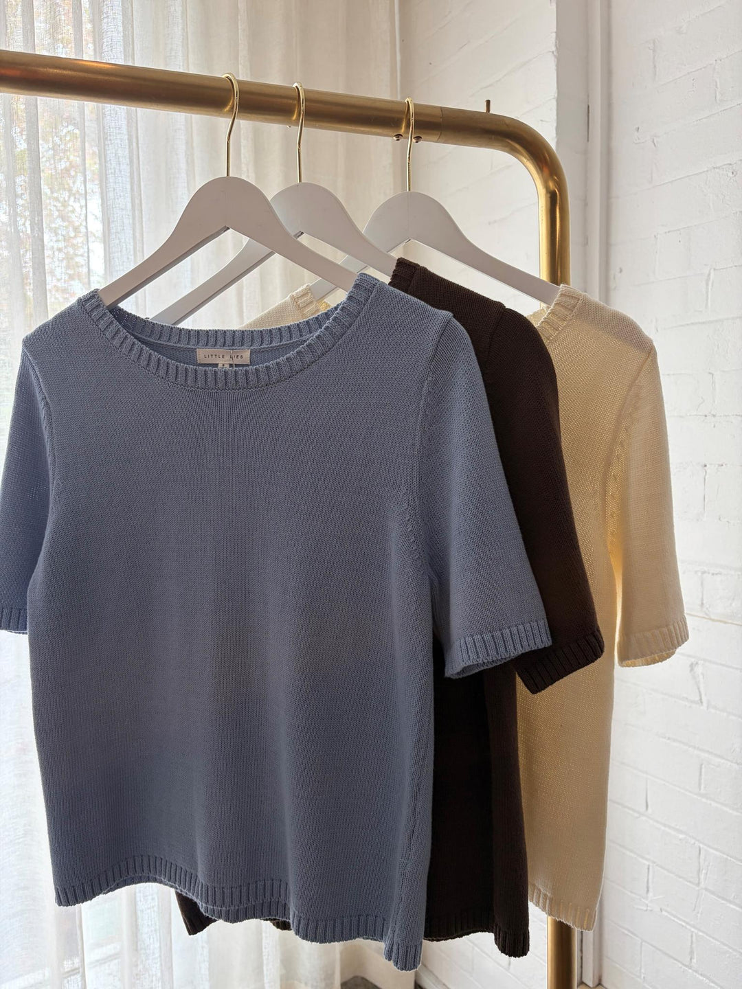 Rowie Knitted Tee Chocolate