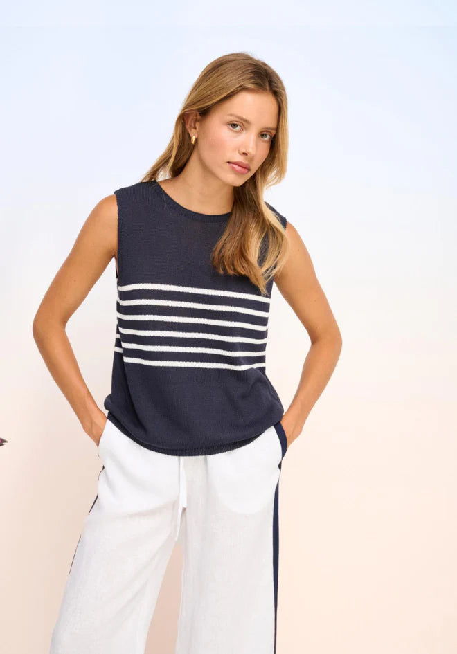Spring Tank Monaco Stripe